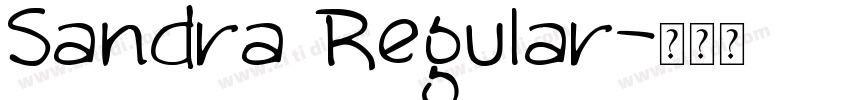 Sandra Regular字体转换